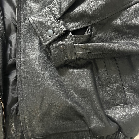Vintage leather NRA Bomber Jacket - Picture 4 of 4